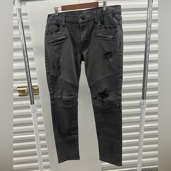 Hudson gray “The Blinder Biker” jeans size 38 - Picture 1 of 14